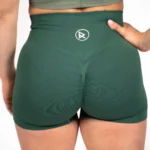 Short de sport Femme Ribbed Cross "Green"