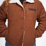 Sherpa Corduroy Femme Camel