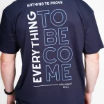 T-shirt Oversize  Vikings navy “Everything to become”