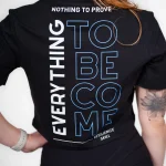Crop top Vikings black “Everything to become”