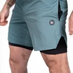 Men's Hybrid Shorts - Blackish Green