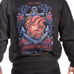 Black Unbreakable Organic Unisex Zip-Up Jacket