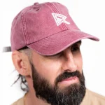 Vintage-Kappe in Rot