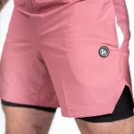 Hybrid-Shorts für Herren in Rosa