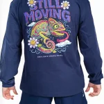 Langarm-T-Shirt Navy Chameleon Move