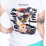 Rolled-T-Shirt für Damen  White Time Alchemy