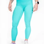 Leggings mit Taschen, Maldives Green