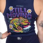 Camisola sem mangas para mulher  Navy Chameleon Move