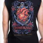Sleeveless Black T-Shirt by Unbreakable