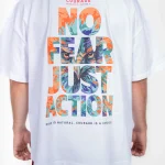 Tshirt Oversize Heavy White Falcon Action