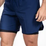 Hybrid-short voor heren, donkerblauw