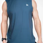 Débardeur Homme Cyan "Run N' More"